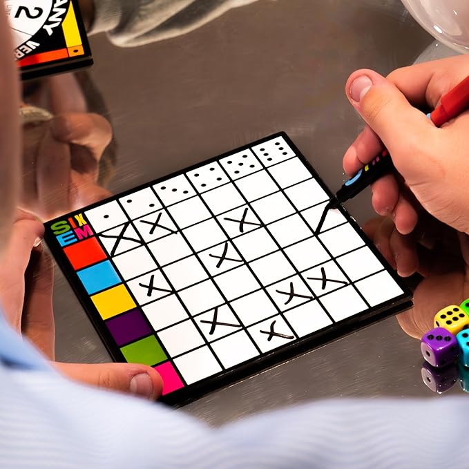 Hootenanny Games Sixem Dice Game | Speed, Strategy & Sabotage for Game Night | Perfect for Family Games | 2-4 Players, Ages 10+