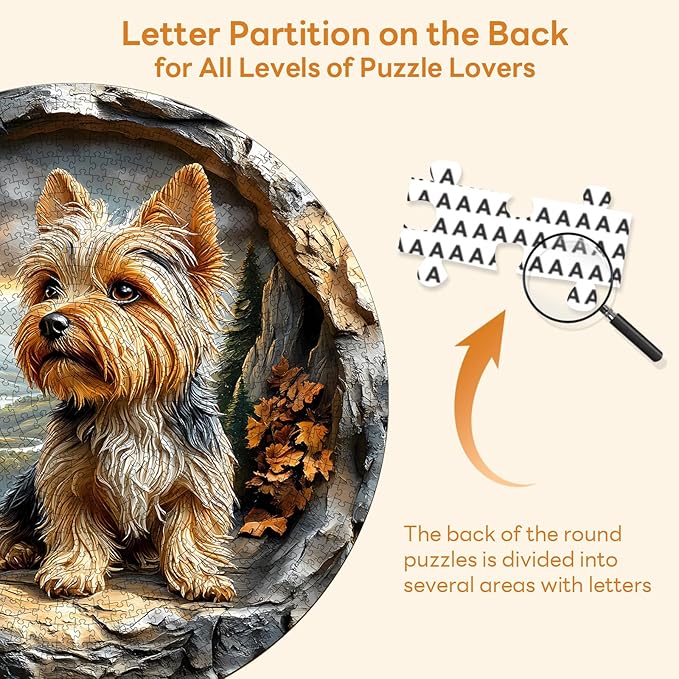 Masseruon 1000 Piece Puzzle for Adults, 26.6 * 26.6in Yorkshire Puzzle for Adults, 1000 Pieces Flat Puzzles with 3D Visual Effect When Completed, Adult Puzzles Games