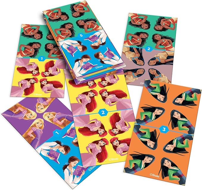 Disney Family Game Night, 10 in 1 Board Game Collection for Kids & Adults, Featuring Mickey, Minnie, Princesses, Toy Story & More. 5 Physical and 5 Digital Games for Ages 6 and up