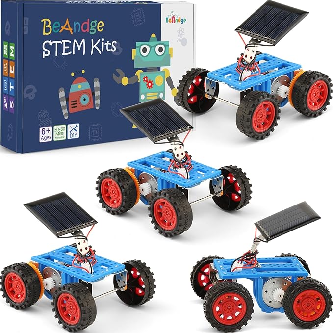 Bulk STEM Solar Robot Kits, STEM Building Toys for 6 7 8 10 12 13 Year Old Boys Girls Crafts, Robotics Science Kits for Kids 8-12 8-10 6-8, Classroom School Gifts Engineering Coding Motor Car Projects