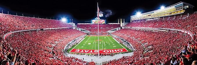 MasterPieces 1000 Piece Sports Jigsaw Puzzle - NCAA Ohio State Buckeyes Endzone View Panoramic - 13"x39"