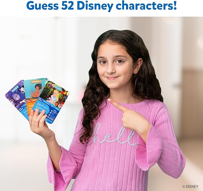 Skillmatics Guess in 10 Disney, Card Game for Girls, Boys, Kids, Teens, Adults, Who Love Cinderella, Mickey Mouse, Moana, Travel Toy, Gifts for Ages 6, 7, 8, 9 and Up