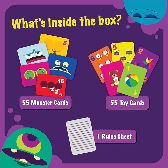 Card Game - Sleeping Monsters, Sneakiest Strategy & Suspense Game for Kids, Teens & Adults, Fun for Family Game Night, Educational & Travel Gifts for Ages 5 & Up, 2-5 Players