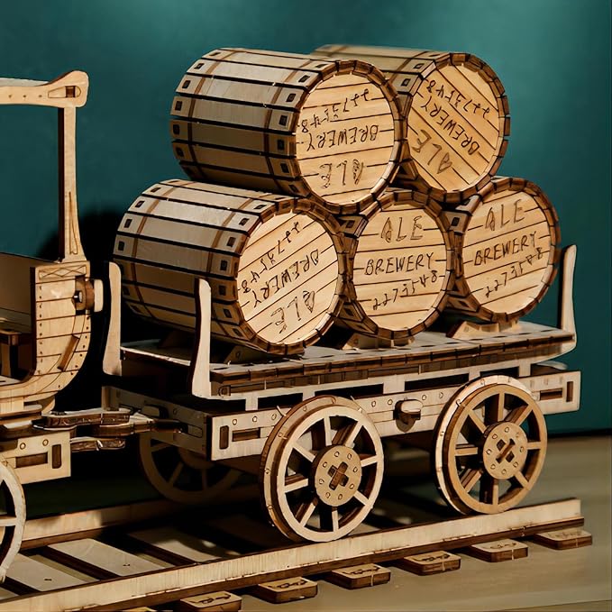 3D Wooden Puzzles Wine Truck Model Kits, Brainteaser and Puzzle for Christmas/Birthday,Gifts for Adults and Teens to Build Combination