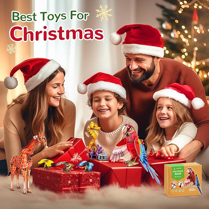 STEM Projects Preschool Toys for Kids, Eco-Friendly 3D Paper Puzzles for Children, Ideal Common Blue Morpho (Ages 7+)……