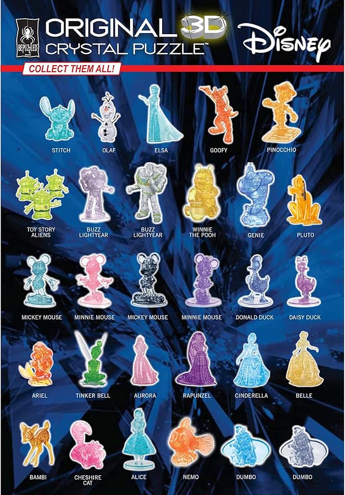 Bepuzzled, Disney Platinum Marie: Purr-fectly Charming 3D Crystal Puzzle Straight from The Aristocats, Ages 12 and Up
