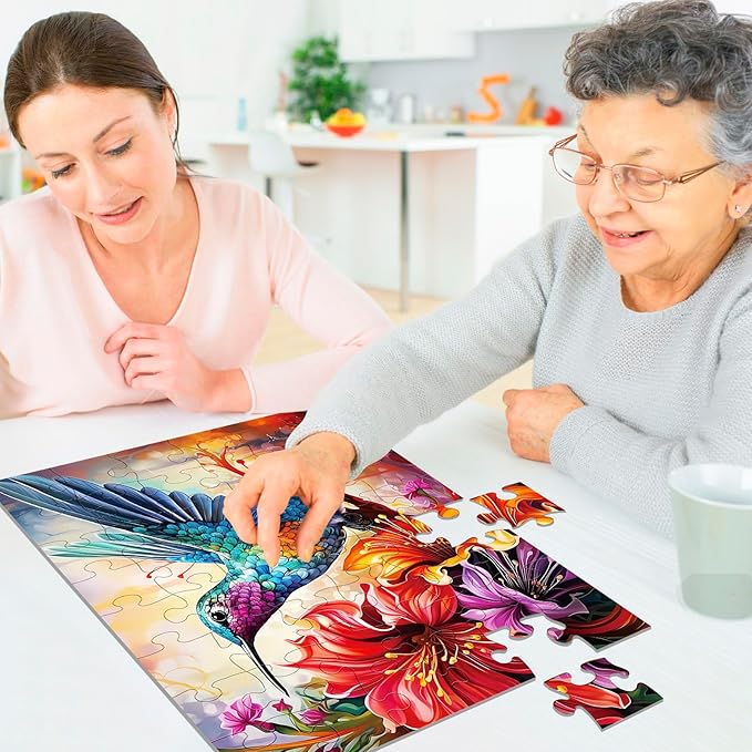 3 Packs 48 Large Piece Puzzle for Seniors - Dementia Puzzles for Elderly Adults,Alzheimer’s Puzzles Memory Cognitive Games for Elderly Seniors with 3 Storage Bags