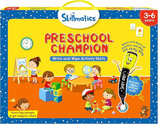 Skillmatics Preschool Champion, Fun Learning Activities, Educational Toy and Game, Gifts for Ages 3, 4, 5, 6