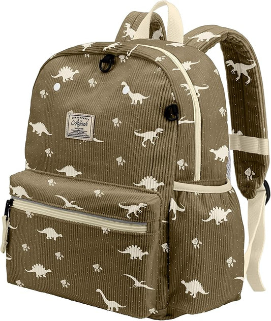 Corduroy Toddler Backpack for Boys 2-5: Preschool Backpack for Boys Girls - Cute Kids Backpack for Boys 13.5" H Fit Folder