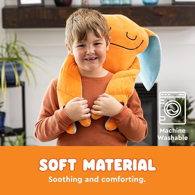 Weighted Plush Toy – Machine Washable Calming Stuffed Animal for Kids – Arms and Body are Weighted to Give a Realistic Hug – Soft Companion for Playtime, Naptime & Travel (Me Mee)
