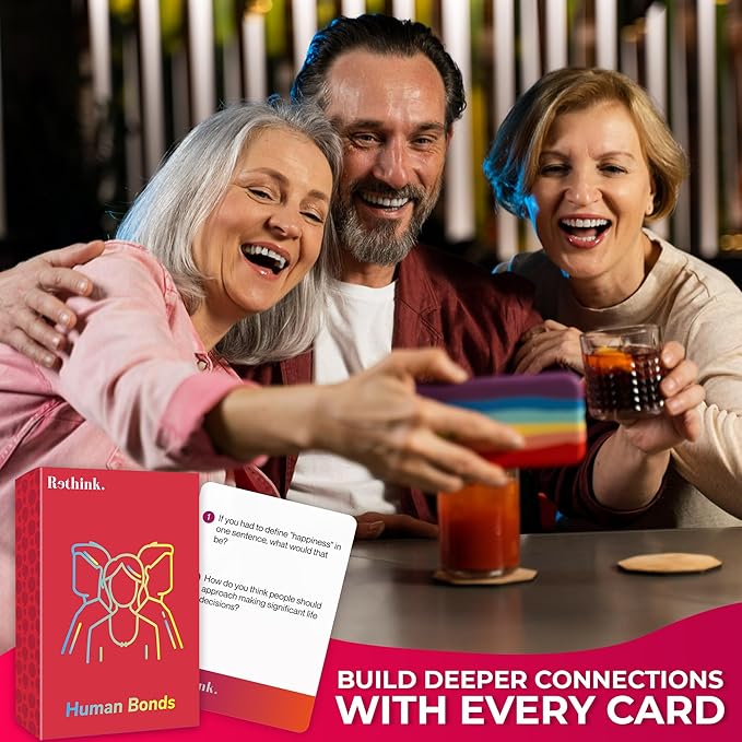 QUOKKA Conversation Cards for Families – 500 Thoughtful Questions in 5 Categories – Premium Conversation Starter Cards for Family Game Nights, Reunions, and Travel – Sharing Joy Table Talk Deck