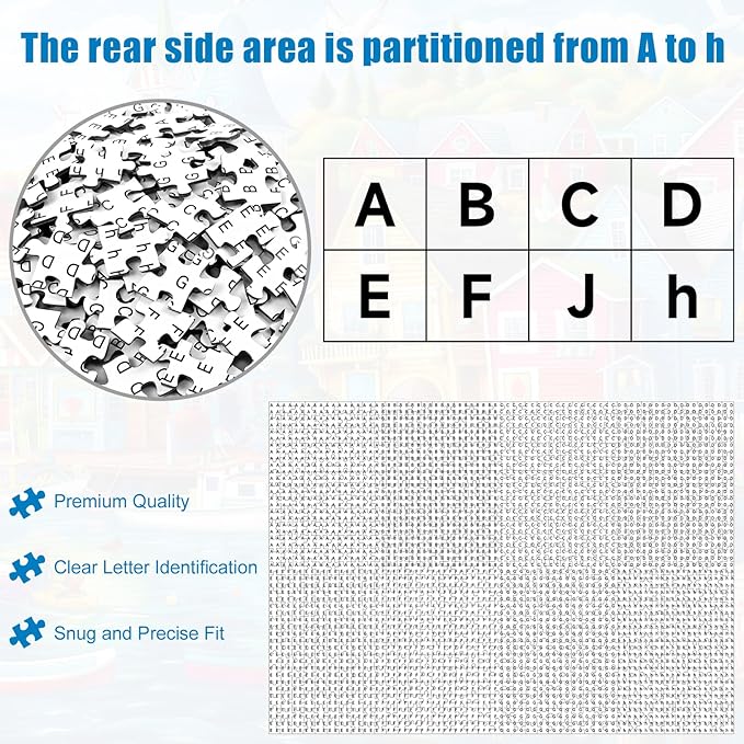 Seaside Town Jigsaw Puzzles, 1000 Piece Jigsaw Puzzles for Adults - Ocean Boat Seagull Landscape Puzzle - Challenging for Adults with Vibrant Coastal Art - 28x20 Inch, Family Games & Gift