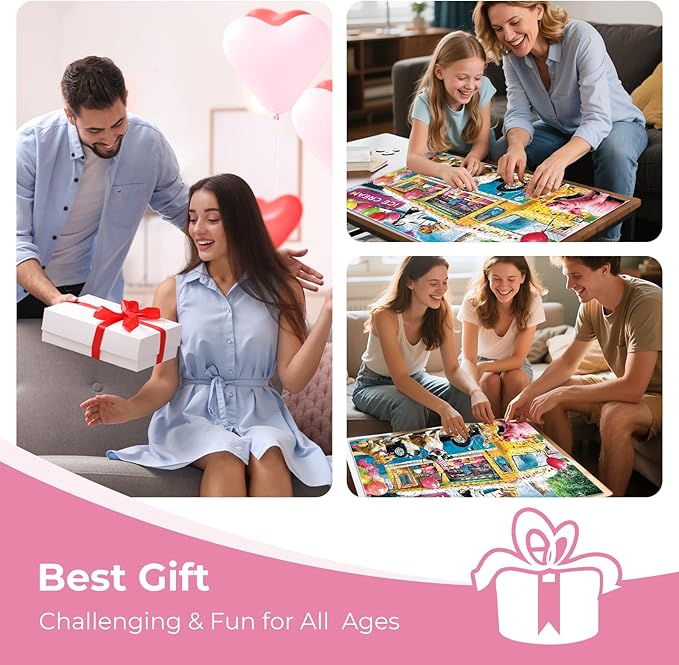 300 Pieces Puzzles for Adults,Ice Cream Truck Jigsaw Puzzle,300 Pieces Puzzles for Adults Large Piece,Fun Animal Puzzles for Kids Ages 8-10,Puzzle for Family Game Nights, 20.5 x 15 in