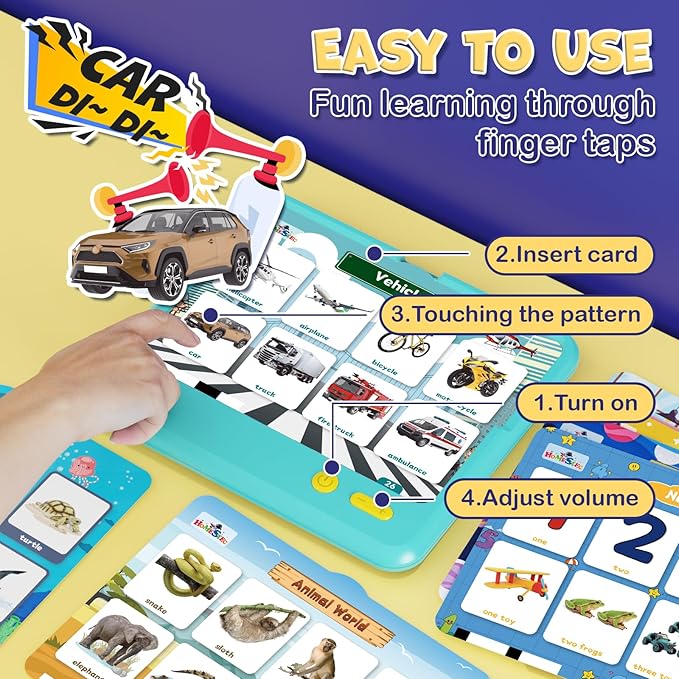 Astro Pad, Toddler Interactive Learning Toys Ages 3 4 5 6, Kids Speech Therapy Educational Tablet Includes Sight Words, Nursery Rhymes, Stories, Perfect Christmas,Birthday Gift for Boys Girls