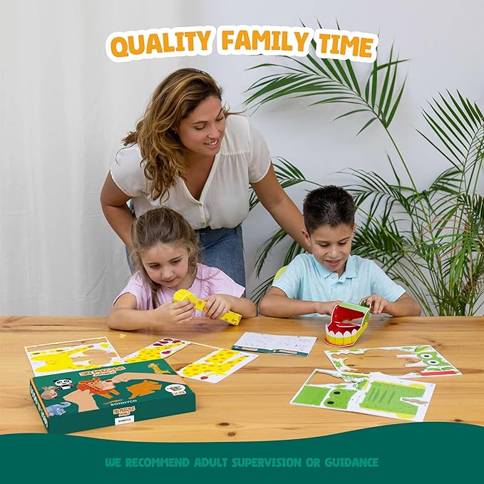 3D Puzzles for Kids Toys Jungle Animals Pack 8 - BONNYCO | 3D Puzzle Jigsaw 6-8 8-13, Educational Girl and Boy Toys, Gifts for Kids Activity, Birthday Gifts for Boys | Rompecabezas 3-D Foam, Christmas