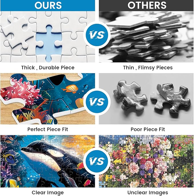 300 Piece Puzzles for Adults and Kids, Jigsaw Puzzle, Undersea World Jigsaw Puzzles, Home Decor Birthday Party Gift Toy, Fun and Challenging Family Games, 20.5x15IN