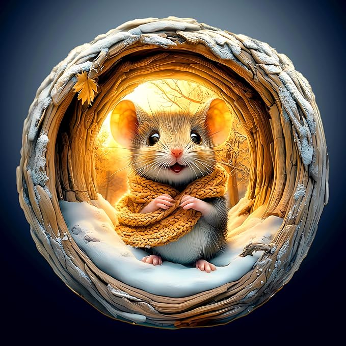 Wooden Puzzles for Adults - Unique Shape 3D Vision Wooden Puzzle - Cave Mouse Wooden Puzzles - Challenging Adult Animal Puzzles Creative Gifts - Birthday Gifts for Adults - Puzzle Toys - (300pcs)