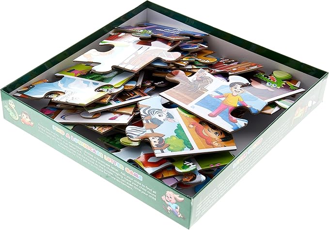 Pretend to Be ABC Floor Puzzle 48 Piece Extra Large Jigsaw Floor Puzzle for Ages 3 and up Learn Through Movement Animals Uppercase & Lowercase Letters Celebrate Diversity for Girls & Boys