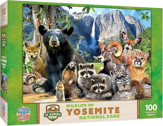 MasterPieces – 100 Piece Jigsaw Puzzle for Kid 6+ Years, Wildlife of Shenandoah National Park, Educational and Fun Game, Gift Idea for Children, 19" x 14"