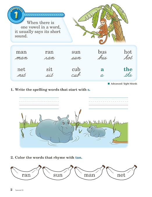 Spelling and Poetry 1 - Abeka 1st Grade 1 Spelling and Poetry Student Work Book