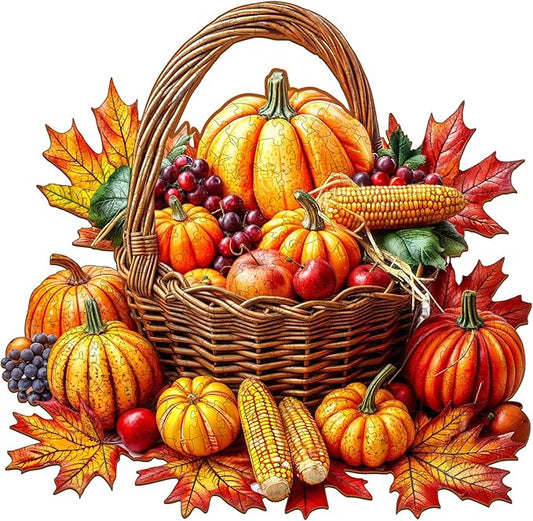 Jigfoxy Wooden Puzzles for Adults, Fall Wood Puzzles Adult, Unique Animal Shape Wooden Jigsaw Puzzles for Adults, Birthday Gifts for Puzzle Lovers, Family (S-8.5 * 8.2in-100pcs)