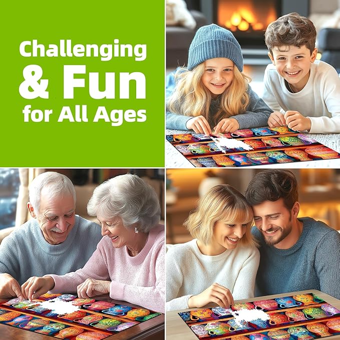 Blueforest 500 Piece Jigsaw Puzzle for Adults - Unique Shape Pieces | Colorful Vase Shelf Art | 23x15 Inches Challenging Fun Puzzle