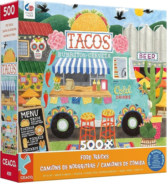 Ceaco - Food Trucks - Taco Truck - 500 Piece Jigsaw Puzzle