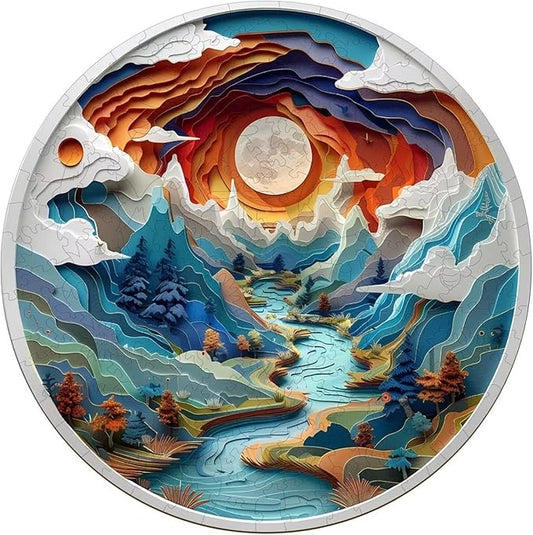 3D Vision Puzzles 300 Pieces 13.4x13.3in Gifts Adults