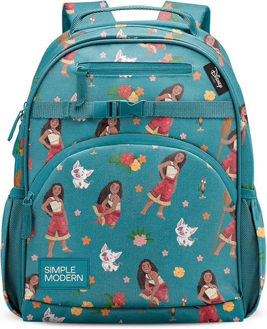 Simple Modern Medium Disney Toddler Backpack for School Girls and Boys | Kindergarten Elementary Kids Backpack | Fletcher Collection | Kids - 15" tall | Moana Oceana
