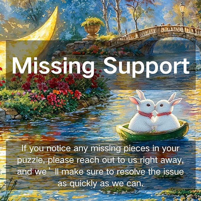 Jigsaw Puzzles for Adults 1000 Pieces, Painting Art Rabbit Moon Night Brain Challenging Unique Shaped Puzzle for Game Night, Family, Friends, Gift Puzzle
