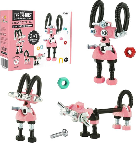The Off Bits JoyBit Build Your Own Robot Toy Construction Set, Educational Easter Gift Ideas STEM Activities Learning Kit, Creative Build and Play Model Kit Steam Toys for 6 7 8 9 10+ Year Old