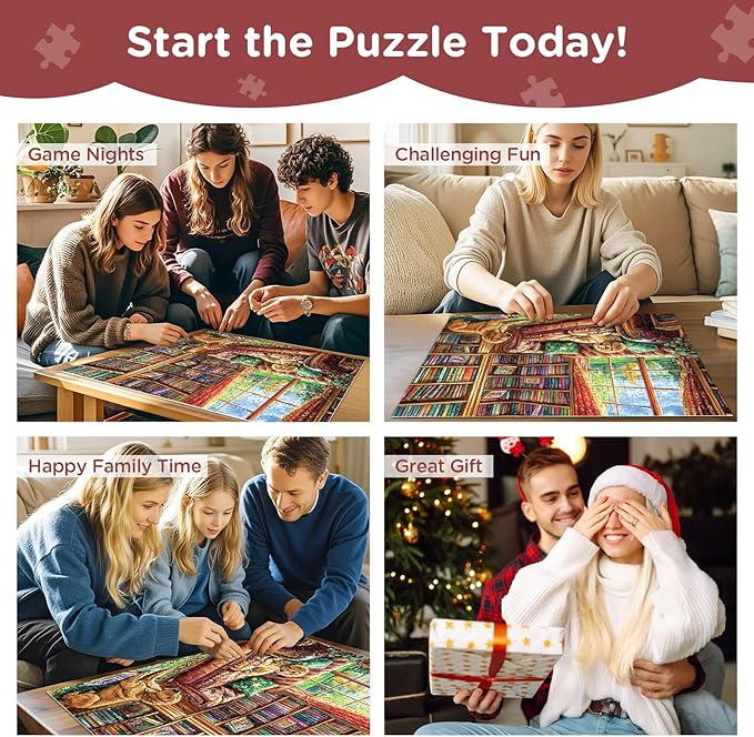 300 Pieces Jigsaw Puzzles for Adults, Golden Retriever Jigsaw Puzzles for Kids Adults Seniors, Adult Puzzles 300 Pieces, Challenging Puzzle Great Gift for Family Friends