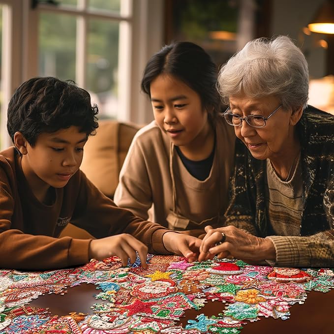 WHITE MOUNTAIN PUZZLES Christmas Cookies Puzzle, 1 EA