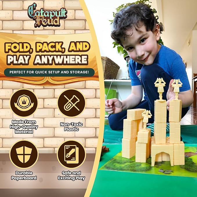 Catapult Feud – Base Game, Expansions, and Accessories (Game Mat Accessory)