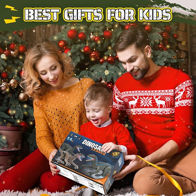 Dinosaur Toys for Kids 3-5, 5-7, 8-12, 2.4GHz Remote Control Dinosaur with Walking, Realistic Sounds, Demo Mode, Rechargeable Jurassic Toys for Birthdays, Parties, Children’s Day