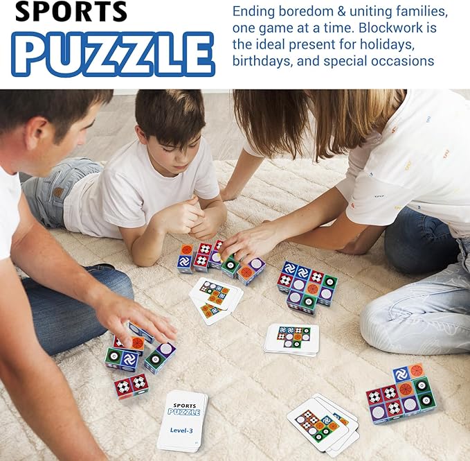 Sports Match Board Game 2.0 Family Games for Children & Adults Block Puzzle Games for Kids 3+ Fast Paced Balls Tabletop Game Gifts for Birthday, Back to School, Halloween, Christmas