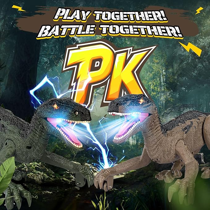 Dinosaur Toys for Kids 3-5, 5-7, 8-12, 2.4GHz Remote Control Dinosaur with Walking, Realistic Sounds, Demo Mode, Rechargeable Jurassic Toys for Birthdays, Parties, Children’s Day