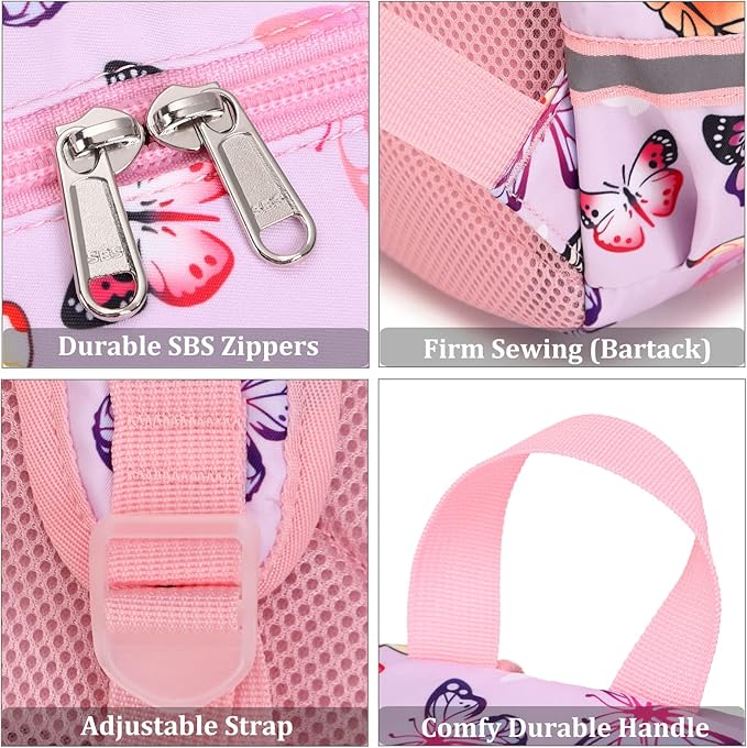 JIANYA Backpack for School Girls Kids Backpack with Lunch Bag Lightweight Bookbag School Bag for Elementary Girl