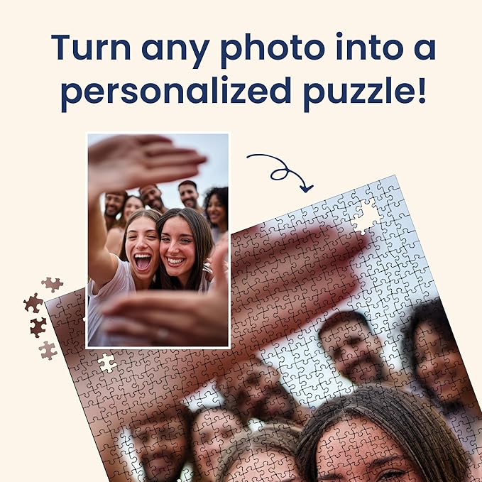 Photo Puzzle, Pet, Wedding, Family Reunion Puzzle | 1000 Piece, Custom Jigsaw Puzzle for Adults (Vertical/Portrait) | 20" x 30" | I See Me!