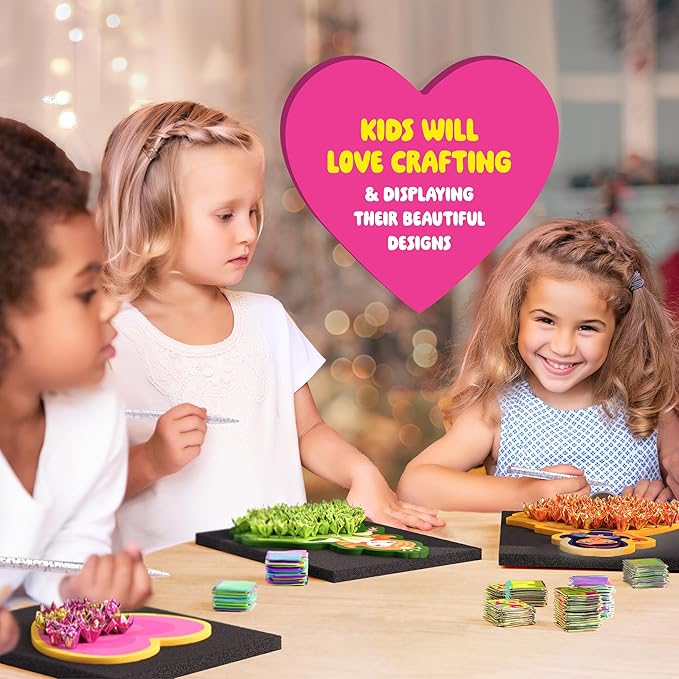 Dan&Darci Jab Jab Art Magical Princesses Kit - Gifts for 5 Year Old Girls - Arts and Crafts for Kids Ages 4-8, 4-6 - Mess-Free Craft - Birthday Gift Ideas for Girls Ages 4, 5, 6, 7, 8, 9