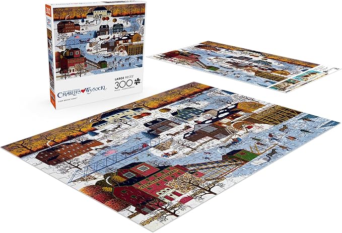 Buffalo Games - Charles Wysocki - Cider Brook Farms - Large Piece Jigsaw Puzzle for Adults - Challenging Puzzle Perfect for Game Nights - Finished Size is 21.25 x 15.00
