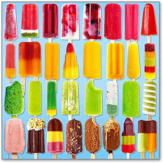 500 Pieces Jigsaw Puzzles for Adults and Teens and Kids Family Happy Gift Colorful Popsicles (Popsicles)
