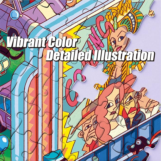 Antelope - 1000 Piece Puzzle for Adults, Drive-in Movie Jigsaw Puzzles 1000 Pieces - 1000 Pieces High Resolution, Matte Finish, Smooth Edging, No Dust Puzzle