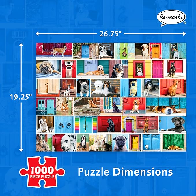 Re-marks Welcome Home Dog Puzzle, 1000 Piece Puzzle for All Ages