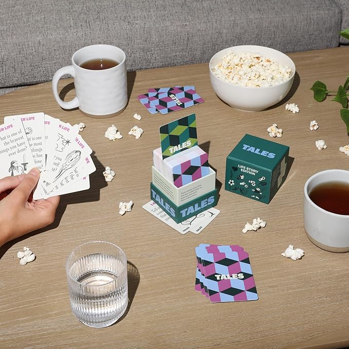 TALES 150 Life Story Interview Kit Cards, Conversation Cards for Families, Parents, Grandparents, Adults, Game Night, Road Trips, Dinner Table, Getting to Know You (New Edition)