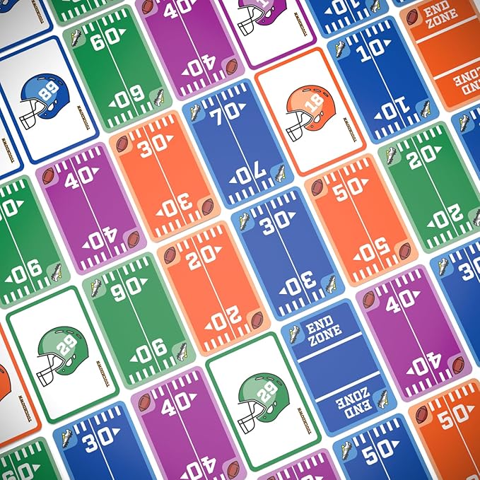 Fast-Paced, Football Themed Card Game That Anyone Can Play, 2-4 Players, Fun Card Games for Adults, Kids, Families and Game Nights, Stocking Stuffers, Football Gifts