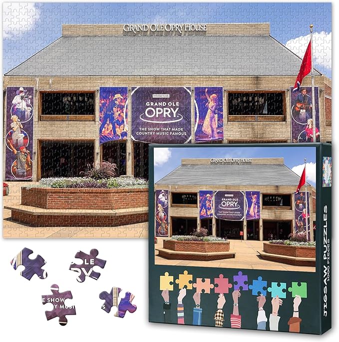 Jigsaw Puzzles 1000 Pieces for Adults, Tennessee Nashville Cityscape Puzzles for Adults, Challenging Puzzle 1000 Pieces, Relaxation Game for Men Women 27.5x19.7 Inch