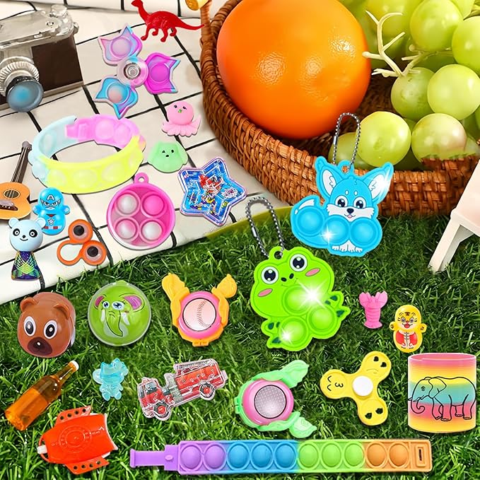 212-Pack Assorted Party Favors Gift Toy Set for Boys Girls, Novelty Items for Events, Prize Drawings, Carnival Favors, Surprise Bag Fillers, Celebration Supplies Class Gift for 3 Years and Above