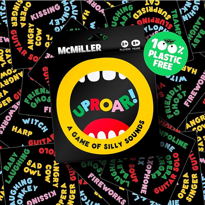 UPROAR! Family Sound-Matching Card Game – Hilarious Fast Game for Kids 7+, Parents & Teens | Easy to Learn, 2–6 Players, 10–20 Min | Travel-Size | Great for Family Game Night & Stocking Stuffers