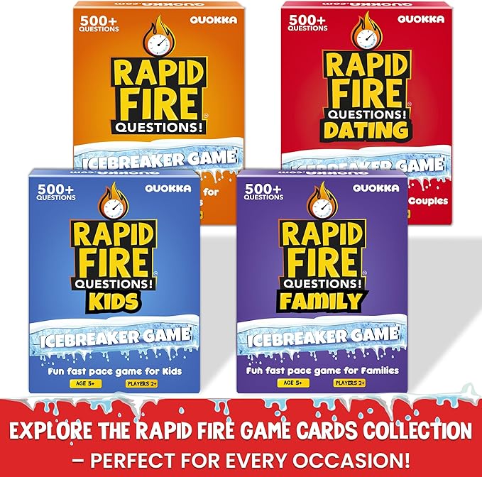 QUOKKA Couples Conversation Games for Date Night - Fun Couple Card Game with 500+ Questions - Perfect Icebreaker Game for Adults & Date Night Games for New or Married Couples I Travel Version